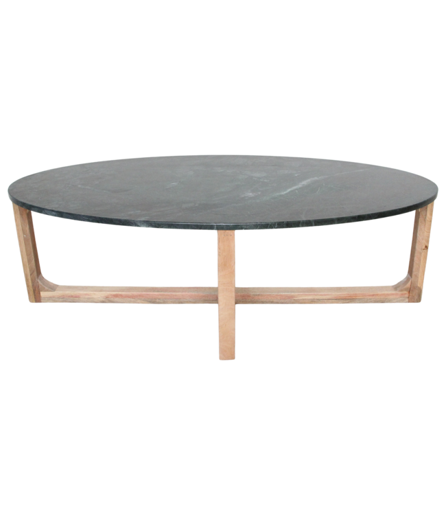 Raw Materials Amsterdam Marmeren Salontafel | Groen | H38 x B120 x D60 cm