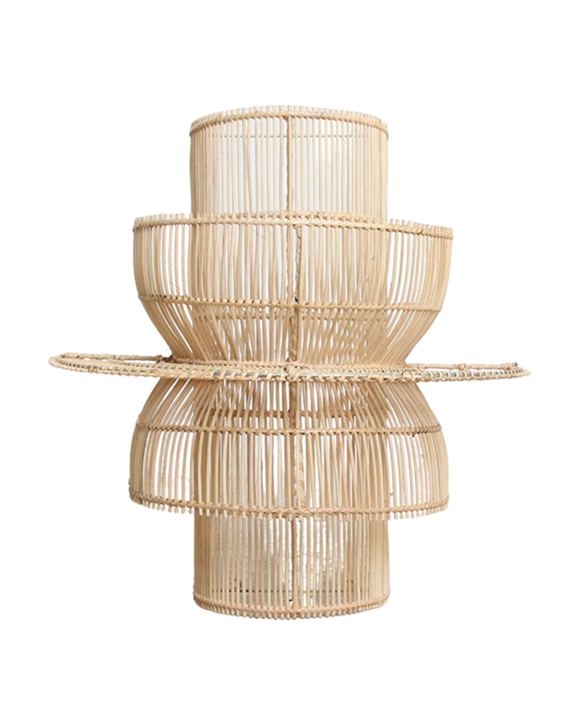 Raw Materials Amsterdam Saturn Wandlamp | Rotan | H55 x B52 x D33 cm