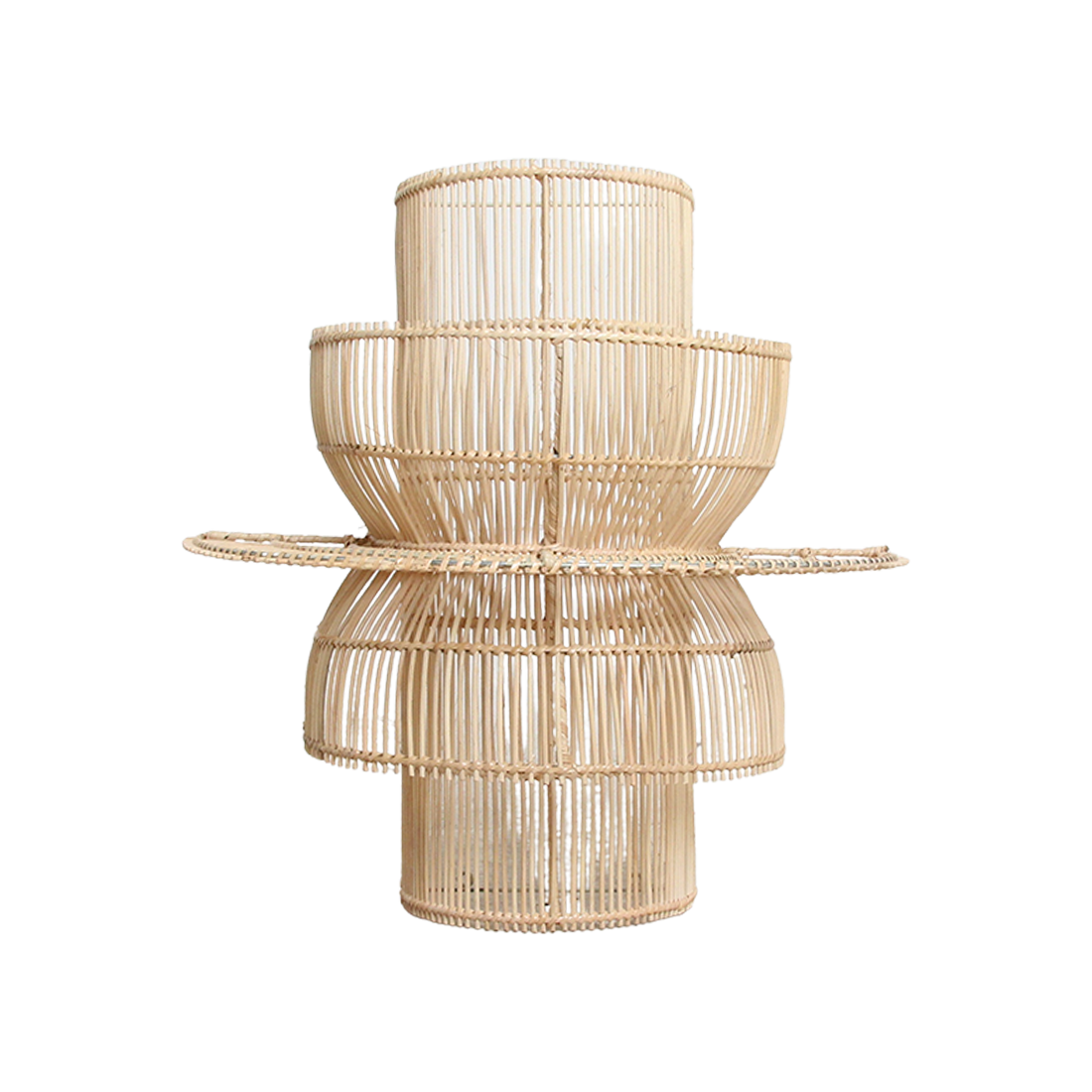 Raw Materials Amsterdam Saturn Wandlamp | Rotan | H55 x B52 x D33 cm