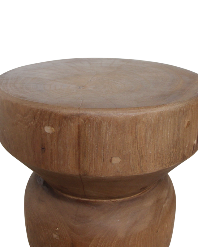Raw Materials Amsterdam Bijzettafel Ritari | Teakhout | Naturel | H45 x D30 cm
