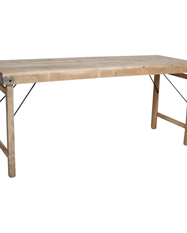 Raw Materials Amsterdam Limewash Opklapbare Eettafel | H76 x B172 x D60 cm