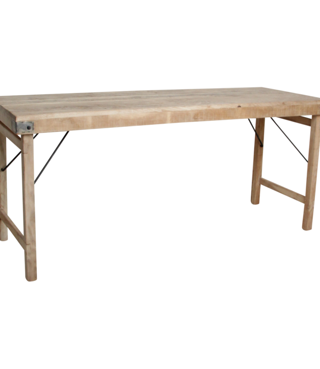Raw Materials Amsterdam Limewash Opklapbare Eettafel | H76 x B172 x D60 cm
