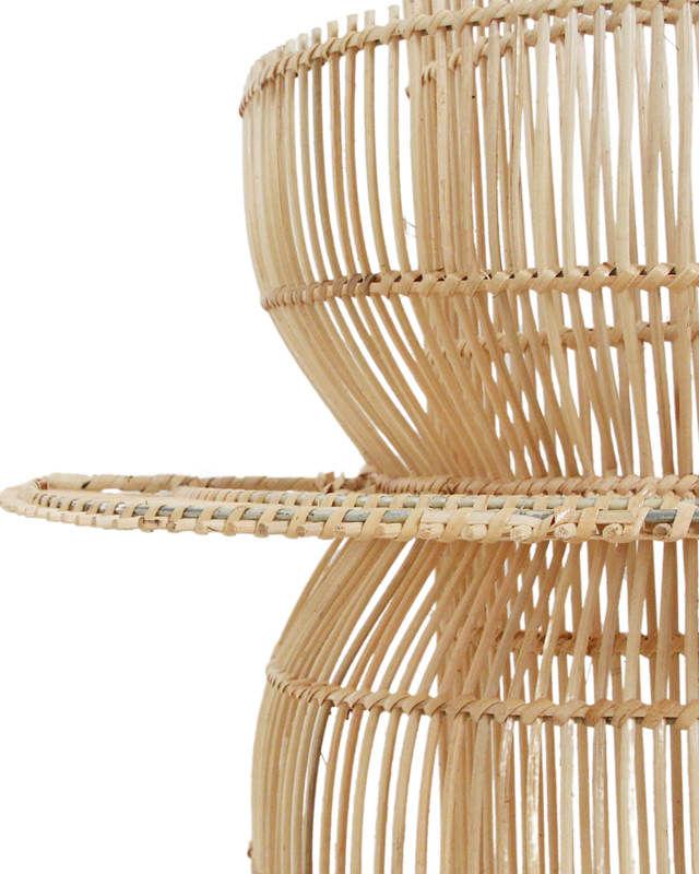 Raw Materials Amsterdam Saturn Wandlamp | Rotan | H55 x B52 x D33 cm