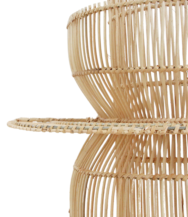 Raw Materials Amsterdam Saturn Wandlamp | Rotan | H55 x B52 x D33 cm