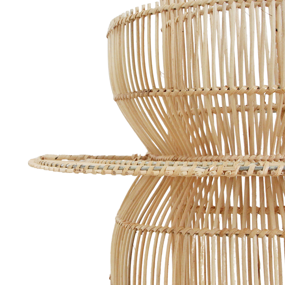Raw Materials Amsterdam Saturn Wandlamp | Rotan | H55 x B52 x D33 cm