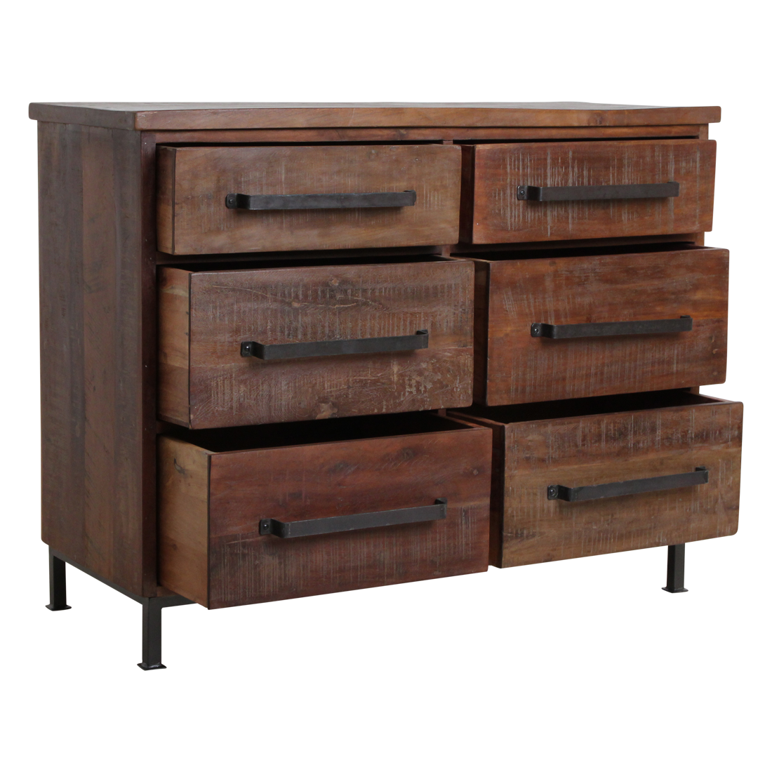 Raw Materials Amsterdam Factory Dressoir | 6 Lades | H90 x B116 x D46 cm