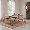 Limewash Opklapbare Eettafel | H76 x B172 x D60 cm