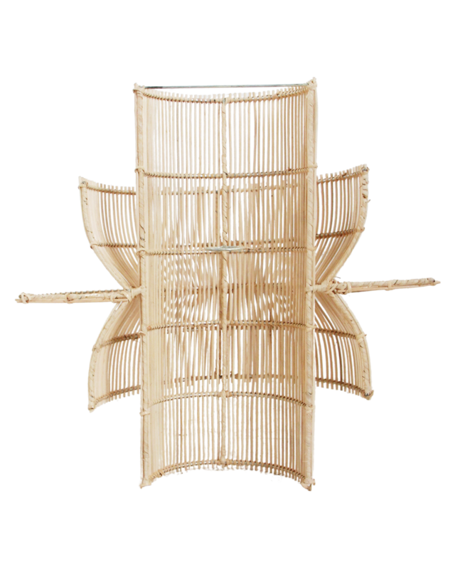 Raw Materials Amsterdam Saturn Wandlamp | Rotan | H55 x B52 x D33 cm
