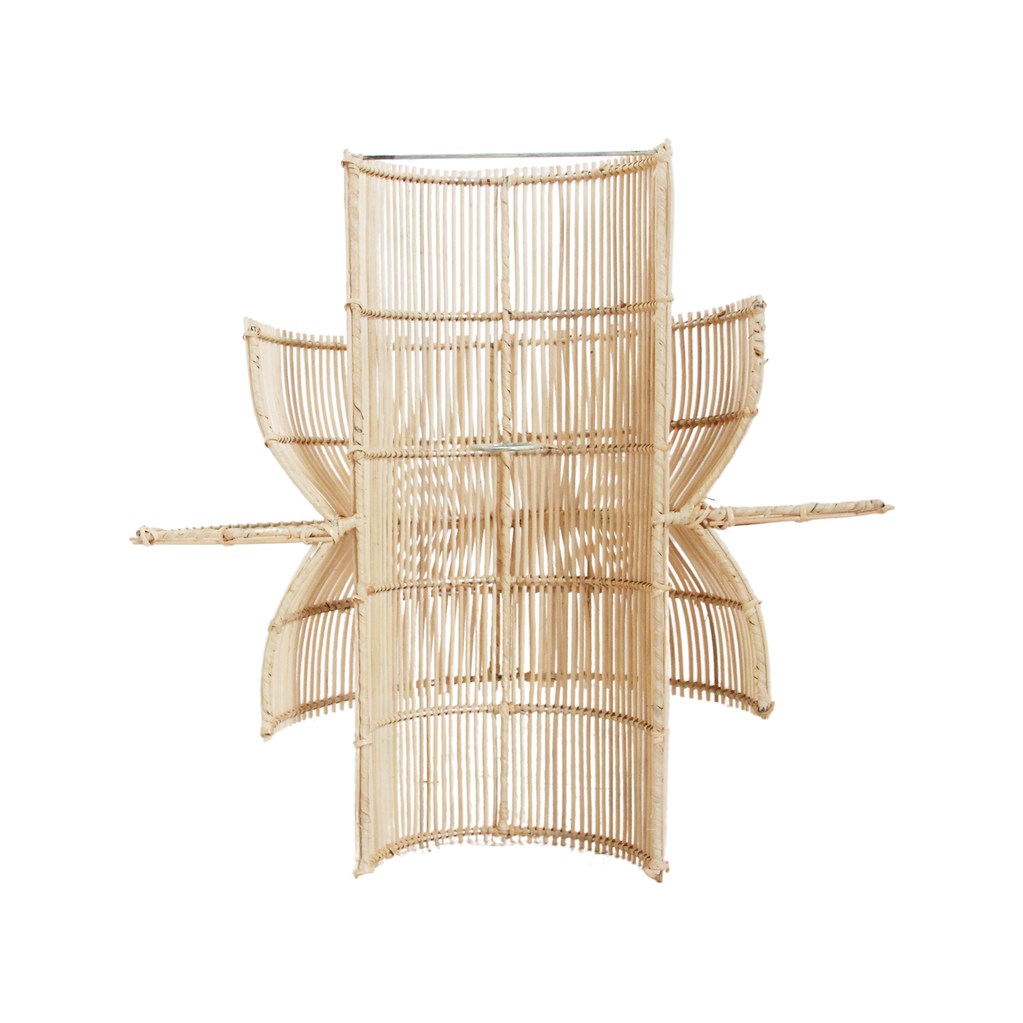 Raw Materials Amsterdam Saturn Wandlamp | Rotan | H55 x B52 x D33 cm