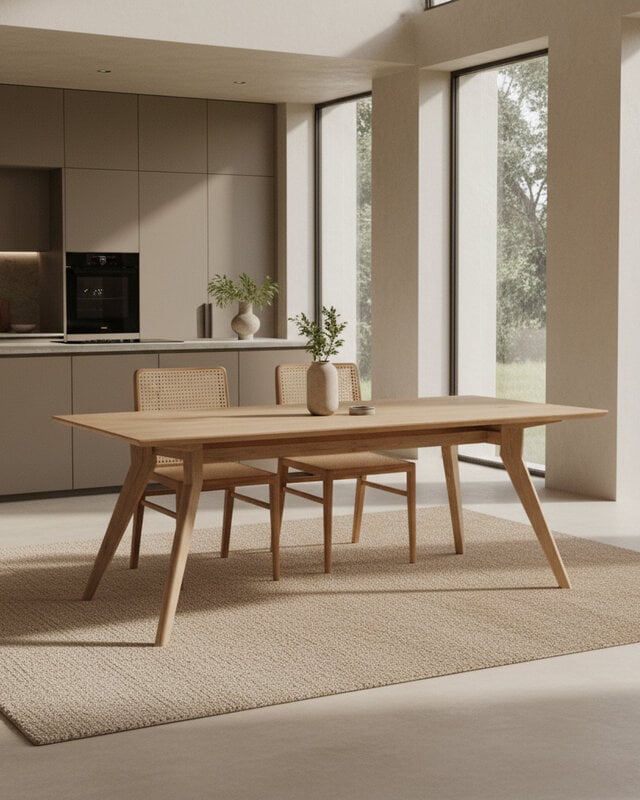 Raw Materials Amsterdam Studio Eettafel | Teakhout | H76 x B240 x D95 cm