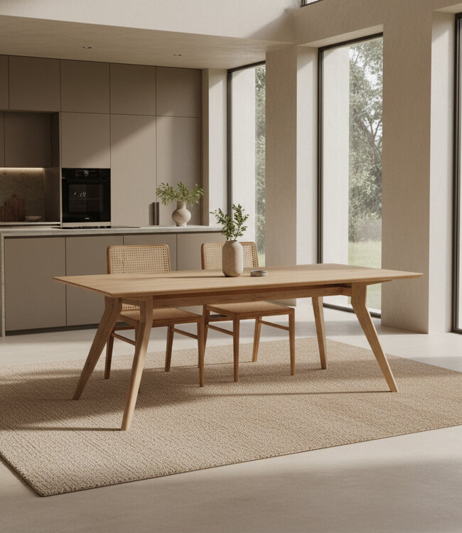 Raw Materials Amsterdam Studio Eettafel | Teakhout | H76 x B240 x D95 cm