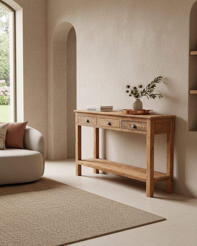 Raw Materials Amsterdam Farmwood Sidetable | 3 Lades | H90 x B150 x D38 cm