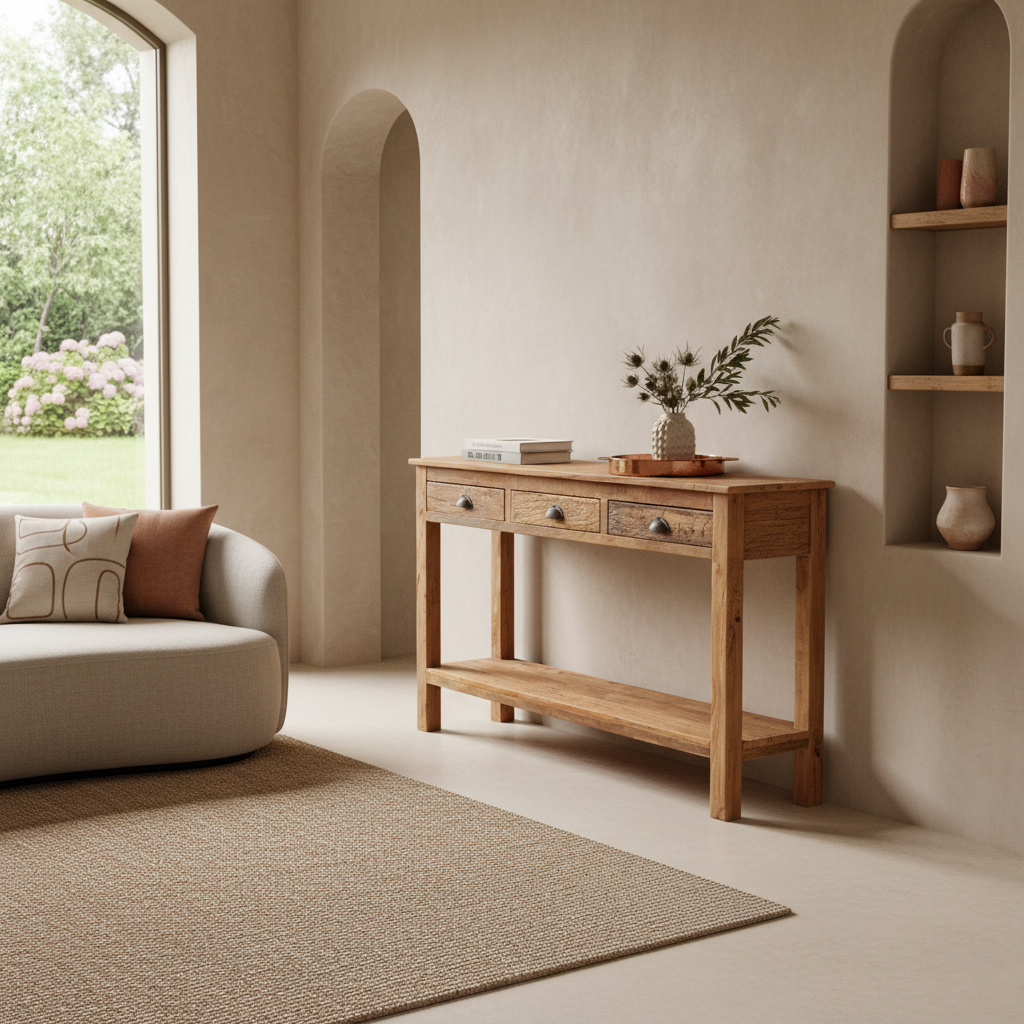 Raw Materials Amsterdam Farmwood Sidetable | 3 Lades | H90 x B150 x D38 cm