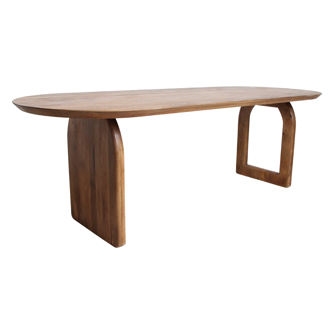 Raw Materials Amsterdam Bullnose Eettafel | Bruin | Mix | H76 x B200 x D90 cm