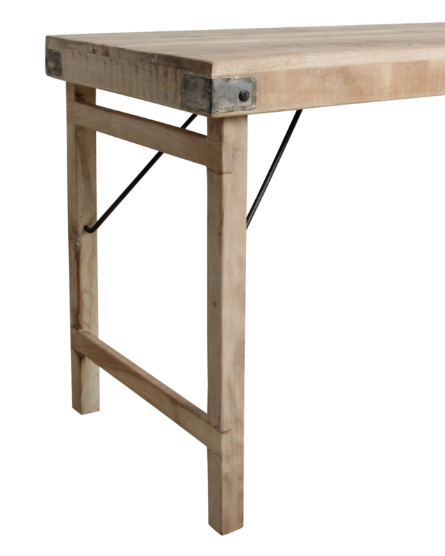 Raw Materials Amsterdam Limewash Opklapbare Eettafel | H76 x B172 x D60 cm