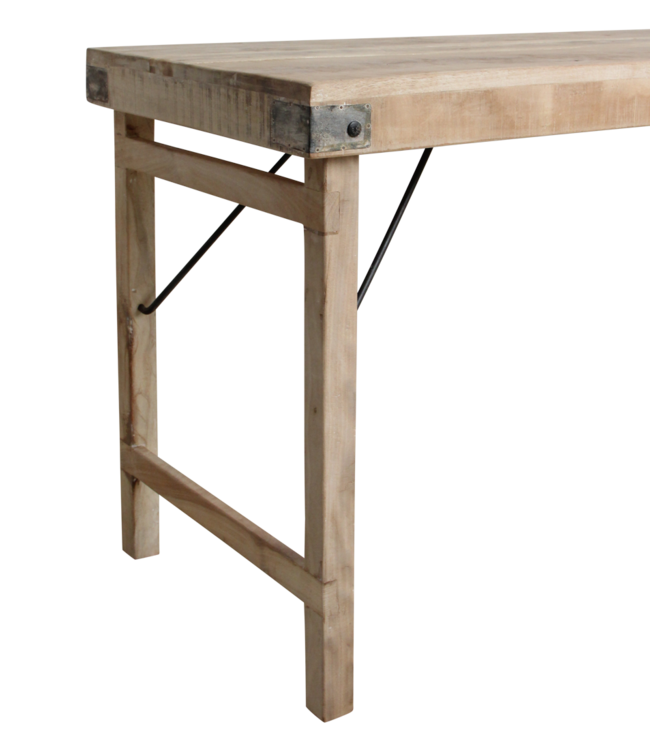 Raw Materials Amsterdam Limewash Opklapbare Eettafel | H76 x B172 x D60 cm