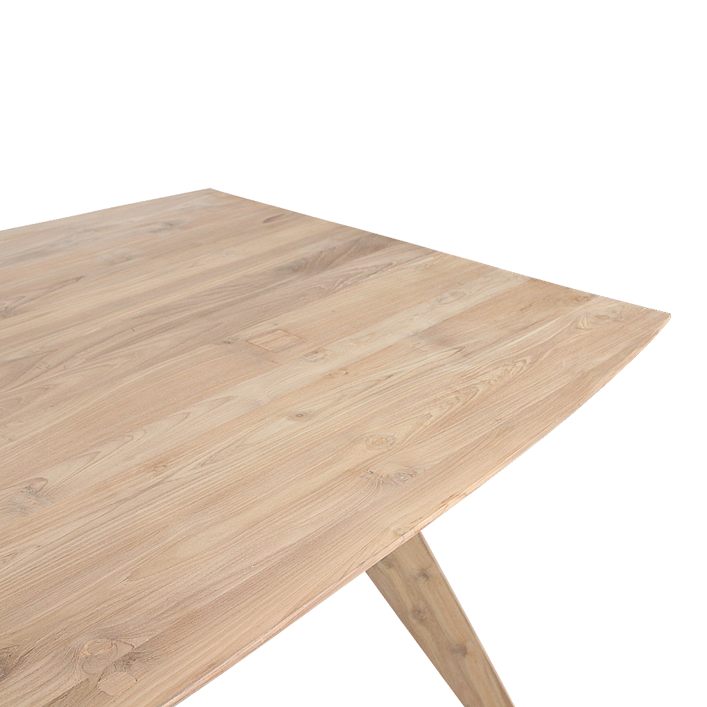 Raw Materials Amsterdam Studio Eettafel | Teakhout | H76 x B240 x D95 cm