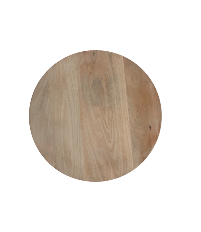 Raw Materials Amsterdam Bullnose Bijzettafel | Naturel | H48 x D50 cm