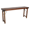 Inklapbare Tafel | Bruin | H76 x B165 x D40 cm