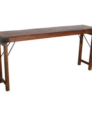 Raw Materials Amsterdam Inklapbare Tafel | Bruin | H76 x B165 x D40 cm