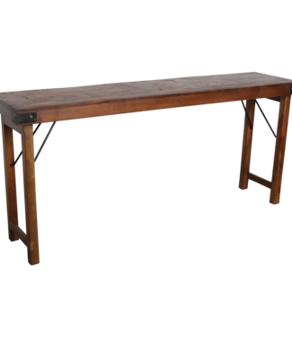 Raw Materials Amsterdam Inklapbare Tafel | Bruin | H76 x B165 x D40 cm