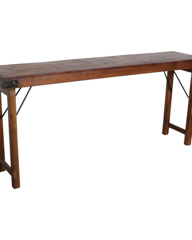 Raw Materials Amsterdam Inklapbare Tafel | Bruin | H76 x B165 x D40 cm