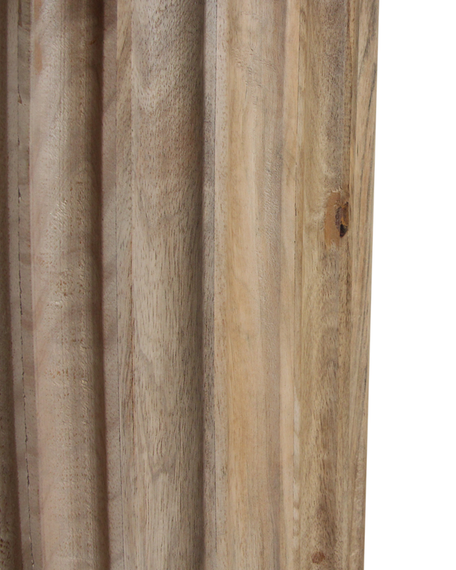 Raw Materials Amsterdam Bullnose Bijzettafel | Naturel | H48 x D50 cm