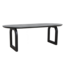 Raw Materials Amsterdam Bullnose Eettafel | Zwart | Open | H76 x B200 x D90 cm