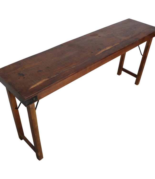 Raw Materials Amsterdam Inklapbare Tafel | Bruin | H76 x B165 x D40 cm