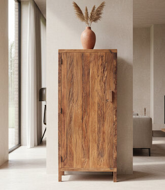 Raw Materials Amsterdam Farmwood Kast | 1 Deur | Gerecycled Hout | H180 x B80 x D39,5 cm