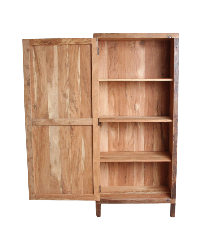 Raw Materials Amsterdam Farmwood Kast | 1 Deur | Gerecycled Hout | H180 x B80 x D39,5 cm