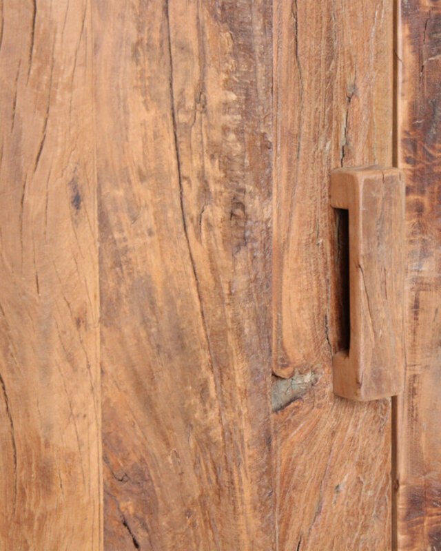 Raw Materials Amsterdam Farmwood Kast | 1 Deur | Gerecycled Hout | H180 x B80 x D39,5 cm