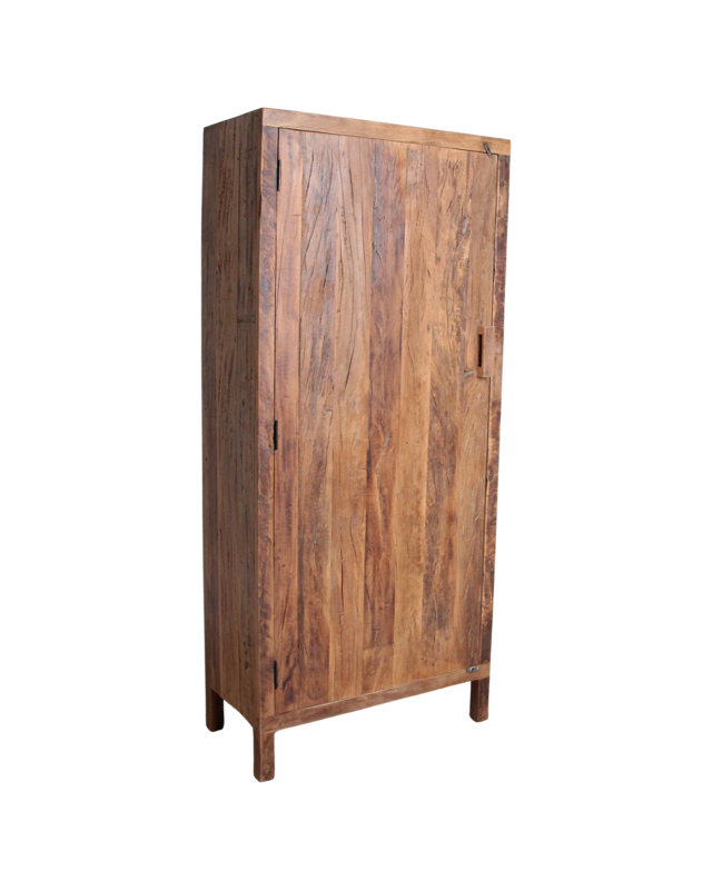 Raw Materials Amsterdam Farmwood Kast | 1 Deur | Gerecycled Hout | H180 x B80 x D39,5 cm