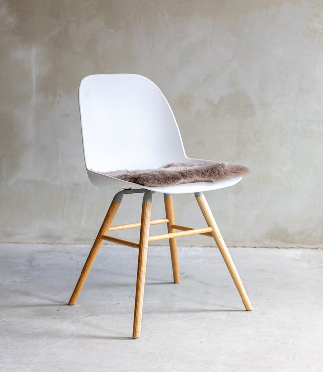 Van Buren Vachtenspecialist Stoelkussen van Nieuw-Zeelandse schapenvacht - Wit