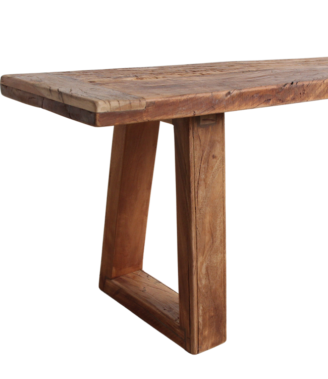 Raw Materials Amsterdam Farmwood Eetkamerbank | Bruin | H45 x B200 x D30 cm