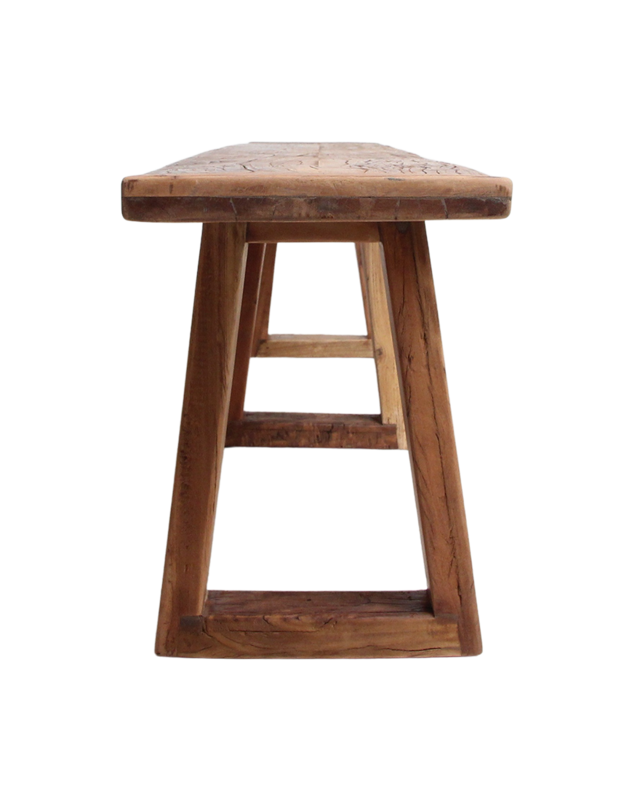 Raw Materials Amsterdam Farmwood Eetkamerbank | Bruin | H45 x B200 x D30 cm