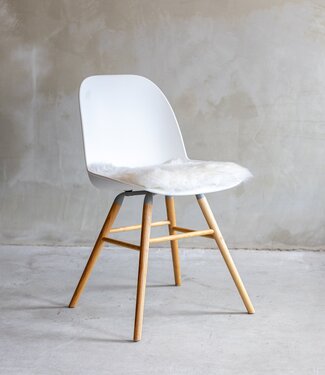 Van Buren Vachtenspecialist Stoelkussen van Nieuw-Zeelandse schapenvacht - Wit