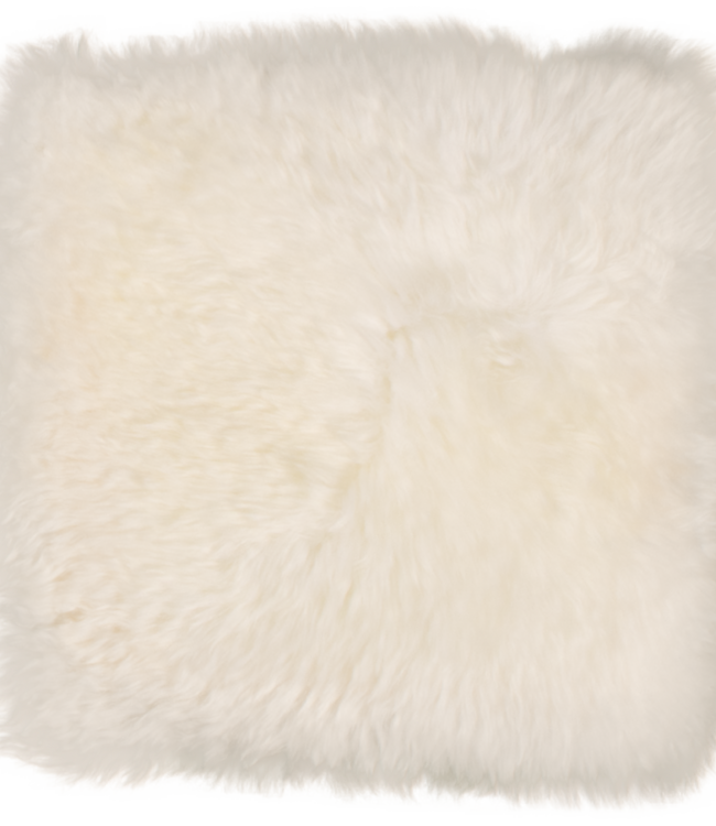 Van Buren Vachtenspecialist Stoelkussen van Nieuw-Zeelandse schapenvacht - Wit