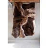 Melange Schapenvacht Karpet Bruin - 180x120cm