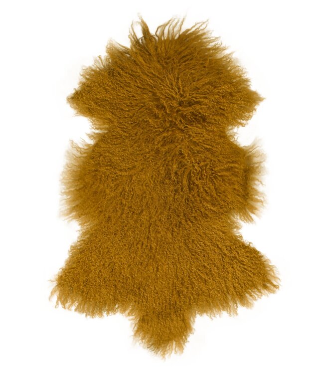 Van Buren Vachtenspecialist Tibetaans Schapenvacht - Okergeel