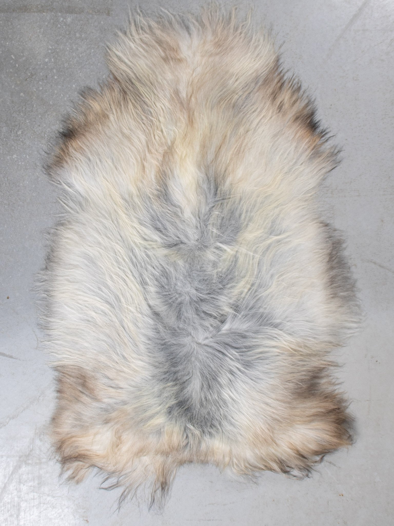 Van Buren Vachtenspecialist Uniek gefotografeerd IJslands natuurlijk grijs XXL - 120x80cm
