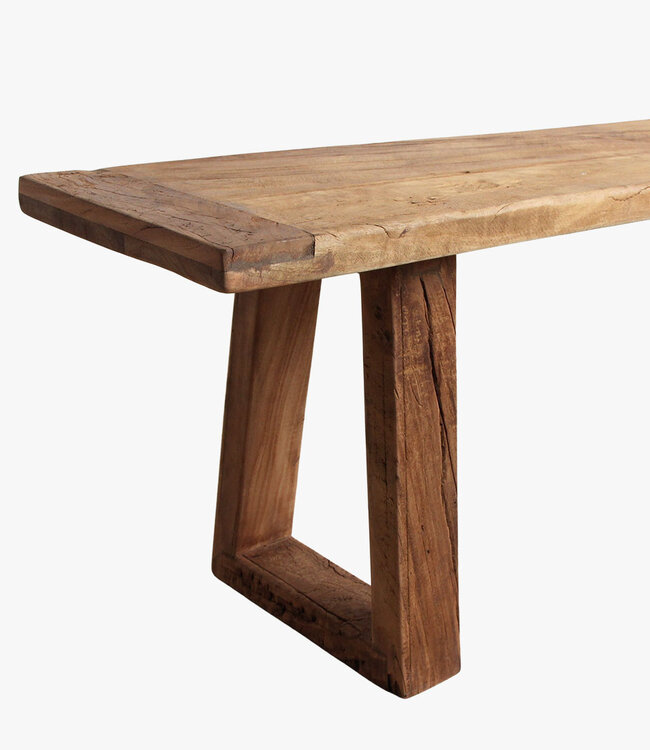 Raw Materials Amsterdam Farmwood Eetkamerbank | Bruin | H45 x B220 x D30 cm