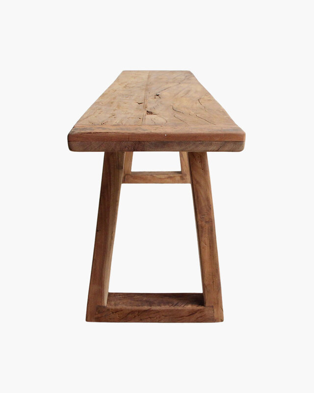 Raw Materials Amsterdam Farmwood Eetkamerbank | Bruin | H45 x B220 x D30 cm