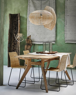 Raw Materials Amsterdam Studio Eettafel | Teakhout | H76 x B200 x D95 cm