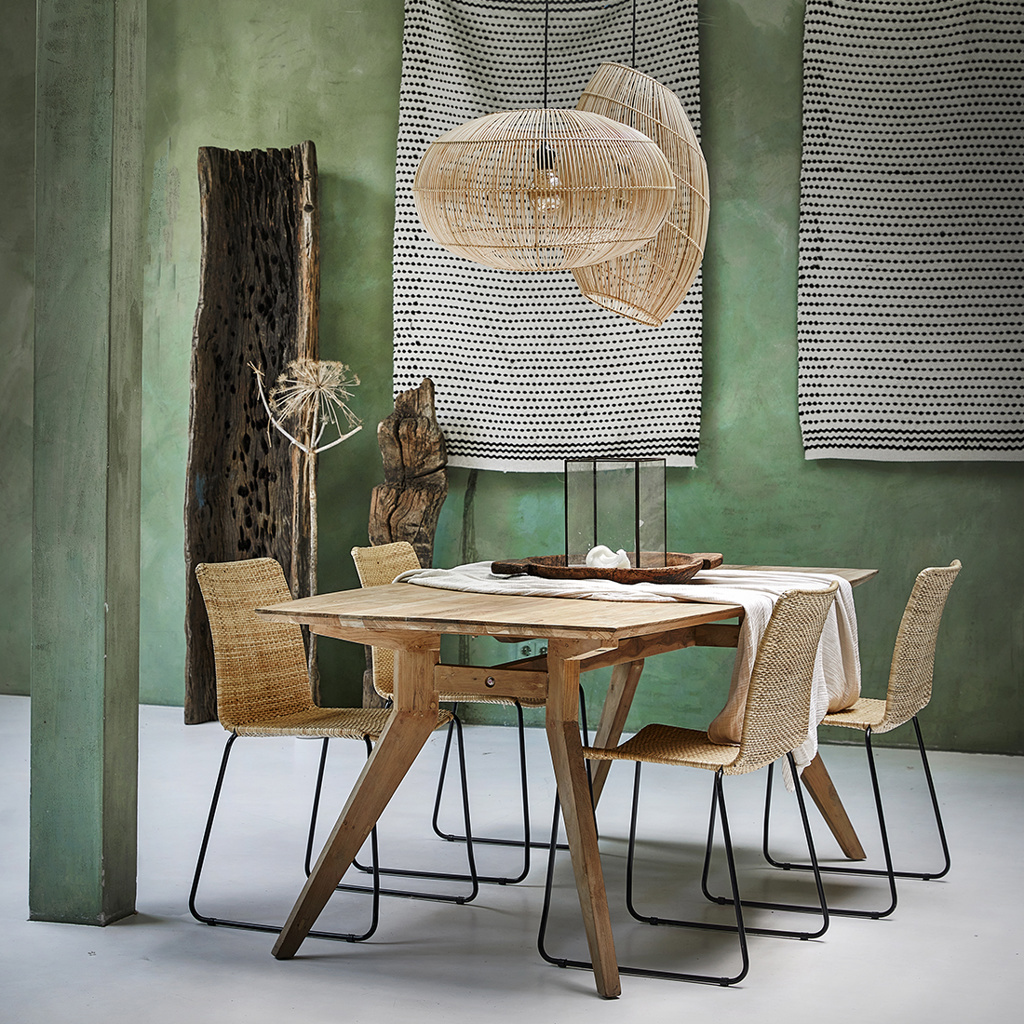 Raw Materials Amsterdam Studio Eettafel | Teakhout | H76 x B200 x D95 cm
