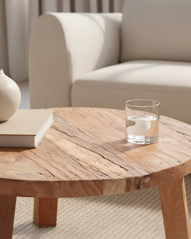 Raw Materials Amsterdam Farmwood Salontafel | Large | H38 x D70 cm