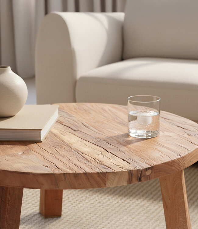 Raw Materials Amsterdam Farmwood Salontafel | Large | H38 x D70 cm