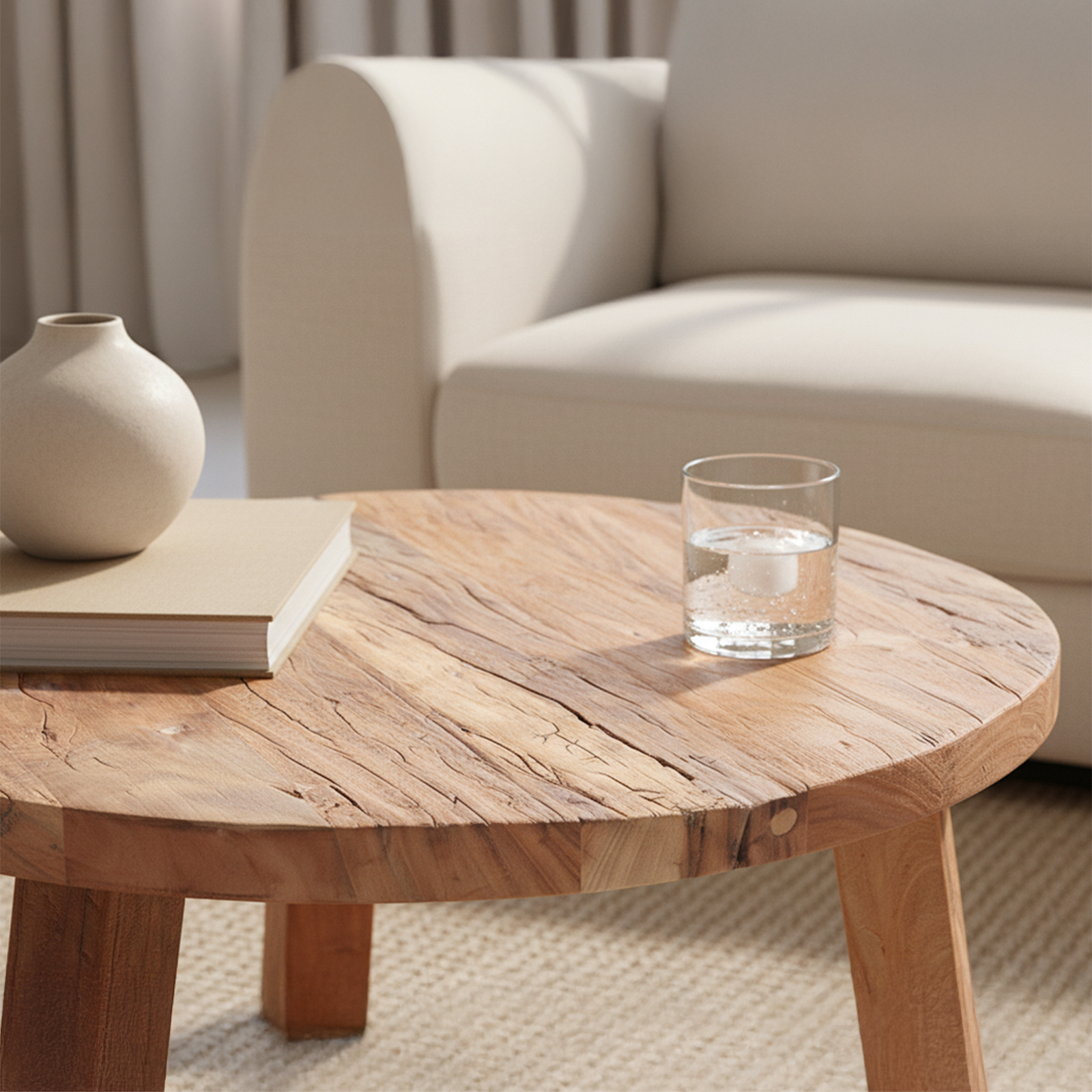 Raw Materials Amsterdam Farmwood Salontafel | Large | H38 x D70 cm