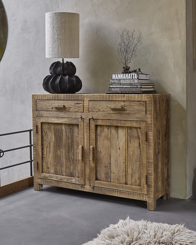 Raw Materials Amsterdam Farmwood Dressoir | 2 Deuren | H90 x B120 x D38 cm