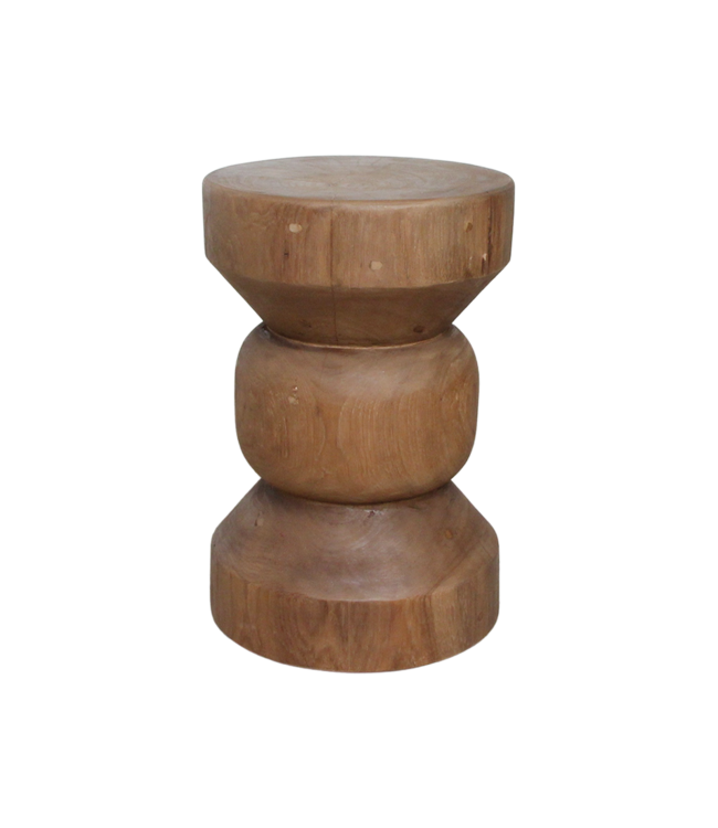 Raw Materials Amsterdam Bijzettafel Ritari | Teakhout | Naturel | H45 x D30 cm